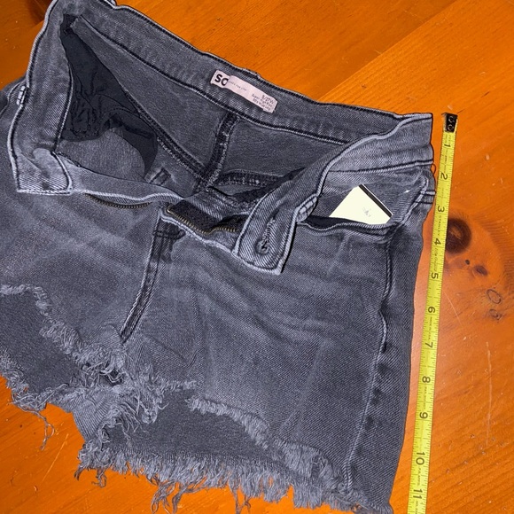 Urban Outfitters Super highrise 90s punk black denim shorts y2k summer bottoms - Picture 8 of 14